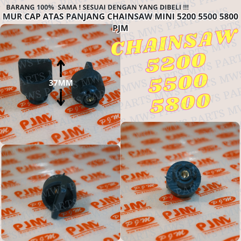 MUR CAP ATAS MODEL PANJANG MUR KAP ATAS MUR ATAS MESIN CHAINSAW MINI SINSO KECIL SENSO MINI SINSO MI