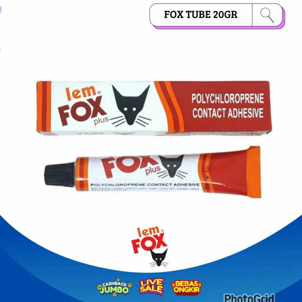 

Bijian Fox Plus Tube Lem 20 Gr Original