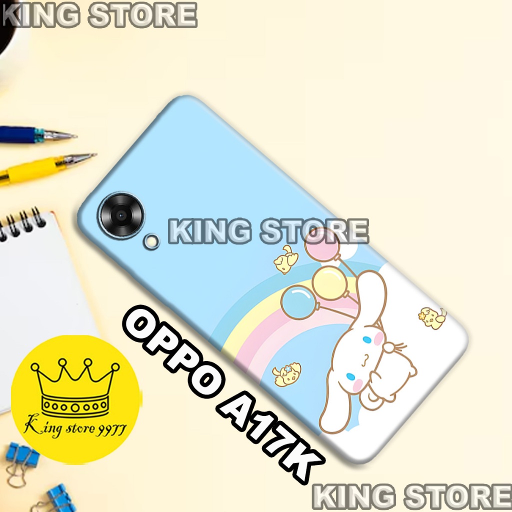 (KS16)  Softcase karet untuk OPPO A17K Motif gambar karakter Lucu/casing OPPO A17K terbaru/kesing hp
