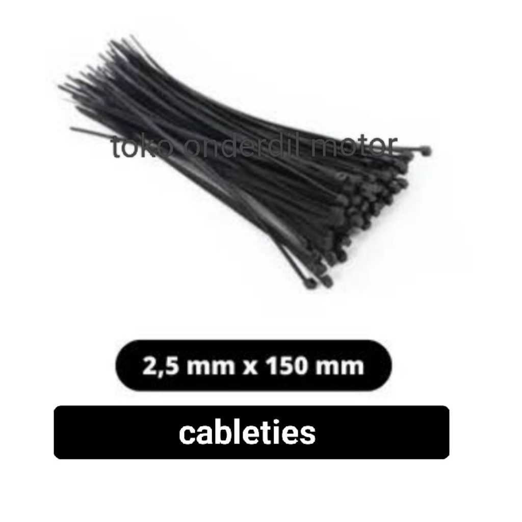 

cableties 2,5 x 150 hitam talities 1 bungkus ±100pcs