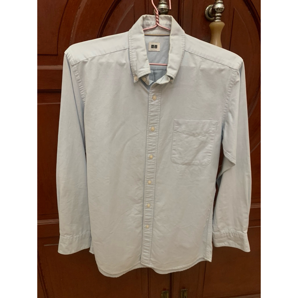 kemeja oxford uniqlo