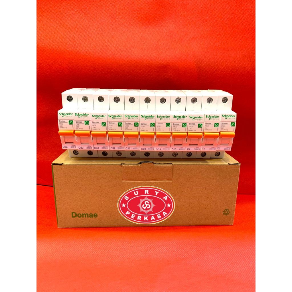 SURYA PERKASA MCB SCHNEIDER 25 AMPERE - 63 AMPERE 1 PHASE
