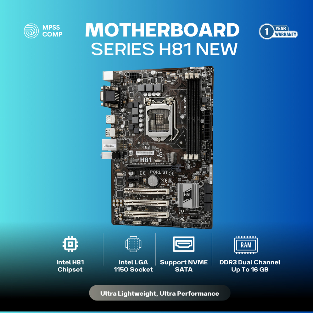 Motherboard H81 New LGA 1150