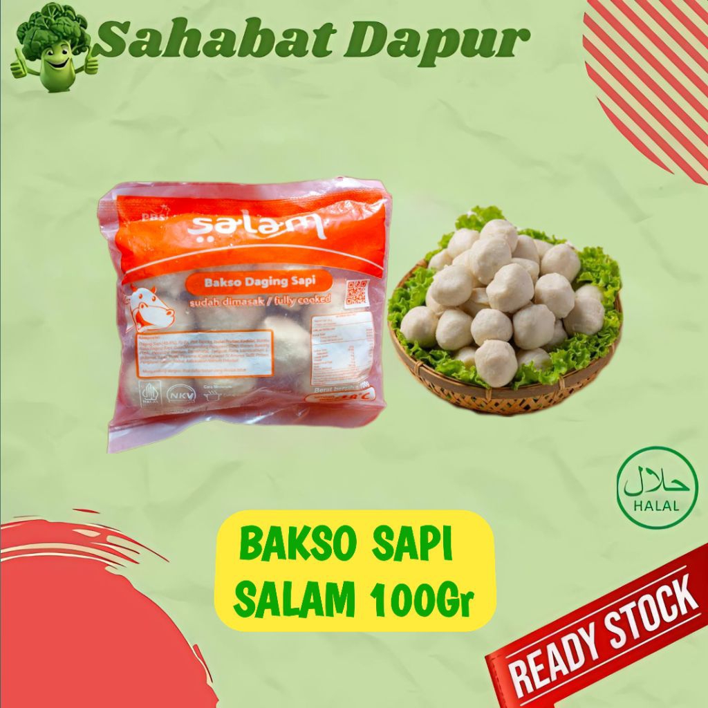 

Bakso Sapi Kerikil Salam 100Gr