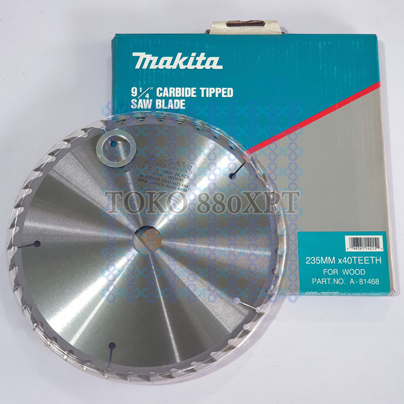 Makita 9" 235mm X 40T Mata Gergaji Kayu TCT Wood Circular Saw Blade A-81468