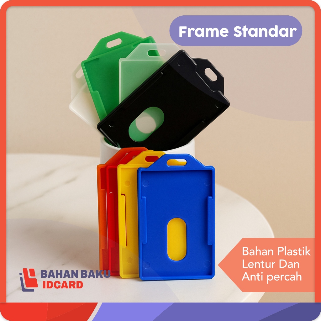 

FRAME Casing Tempat Holder Kartu ID Card Karyawan Pegawai Kantor PLASTIK Mika