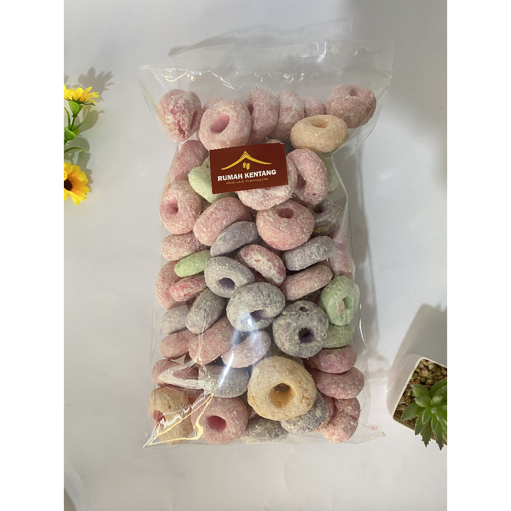 

Murah Promo donat kering cemilan donat kering donat jadul salju kering