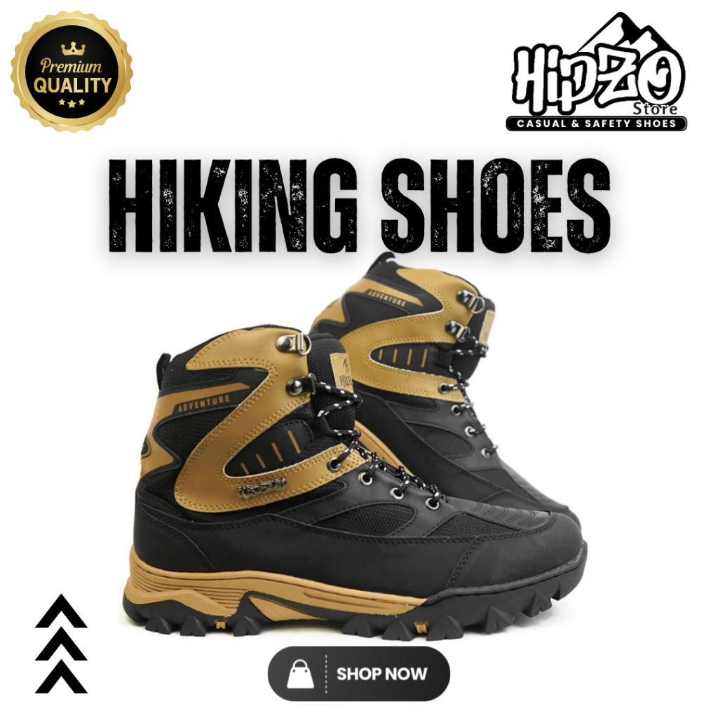 HIPZO Sepatu Hiking M072 Boots High Quality Untuk Pria Size Jumbo Original Mendaki