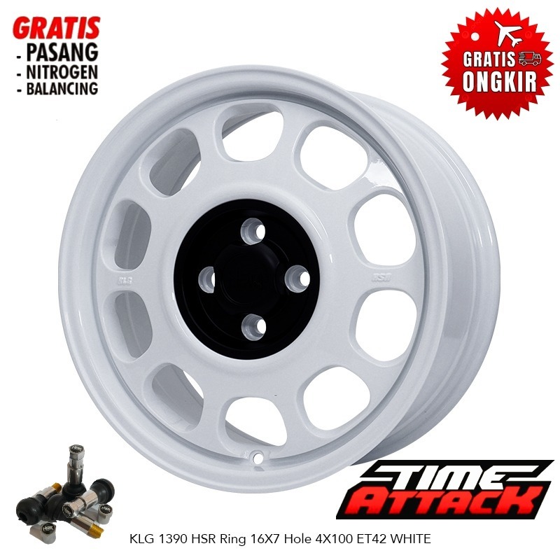 Velg Mobil Kaleng Hsr R16 Freed Agya Sigra Soluna HSR WHEEL Ring 16 - TIME ATTACK BOGOR