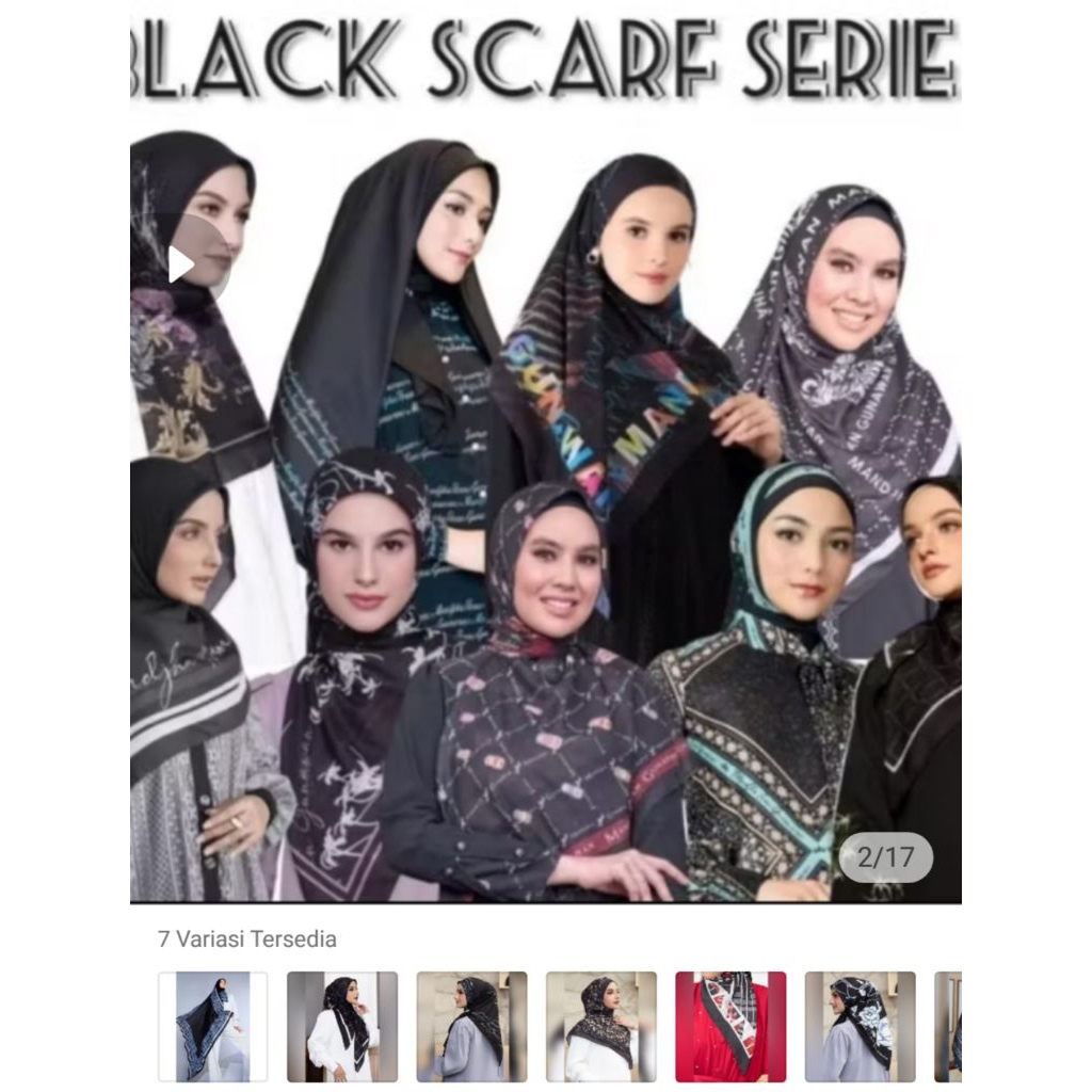 Mandjha Hijab Ivan Gunawan Fashion Original Scarf Mono Basic Blue Biru,Produksi Blue Grey,Grey Abu,P