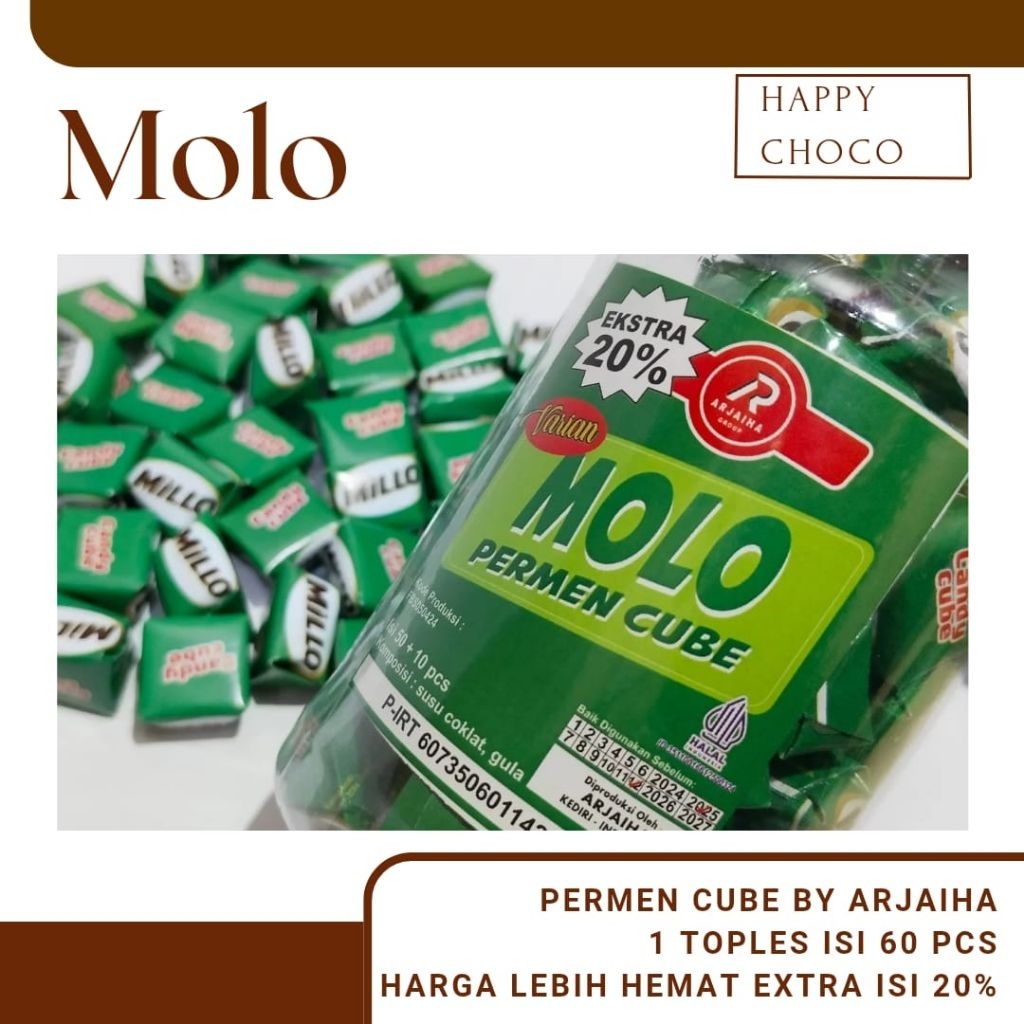 

Permen Viral Millo MILO MOLO Obral Isi 60 Pcs