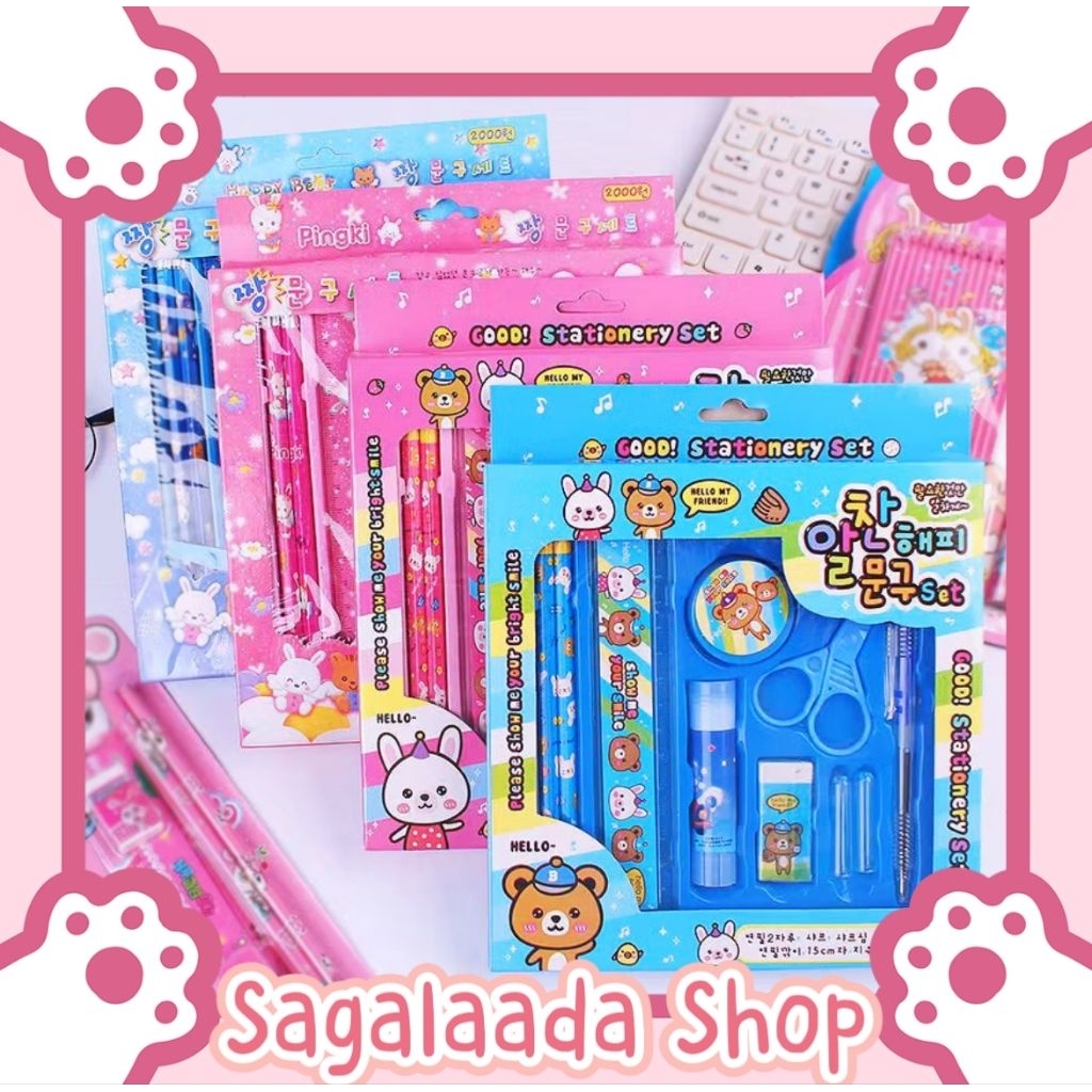 

Peralatan Tulis Sekolah 1 Set || Alat Tulis Sekolah || Perlengkapan Anak Sekolah Murah || Alat Tulis Sekolah Lucu || Stationery Set