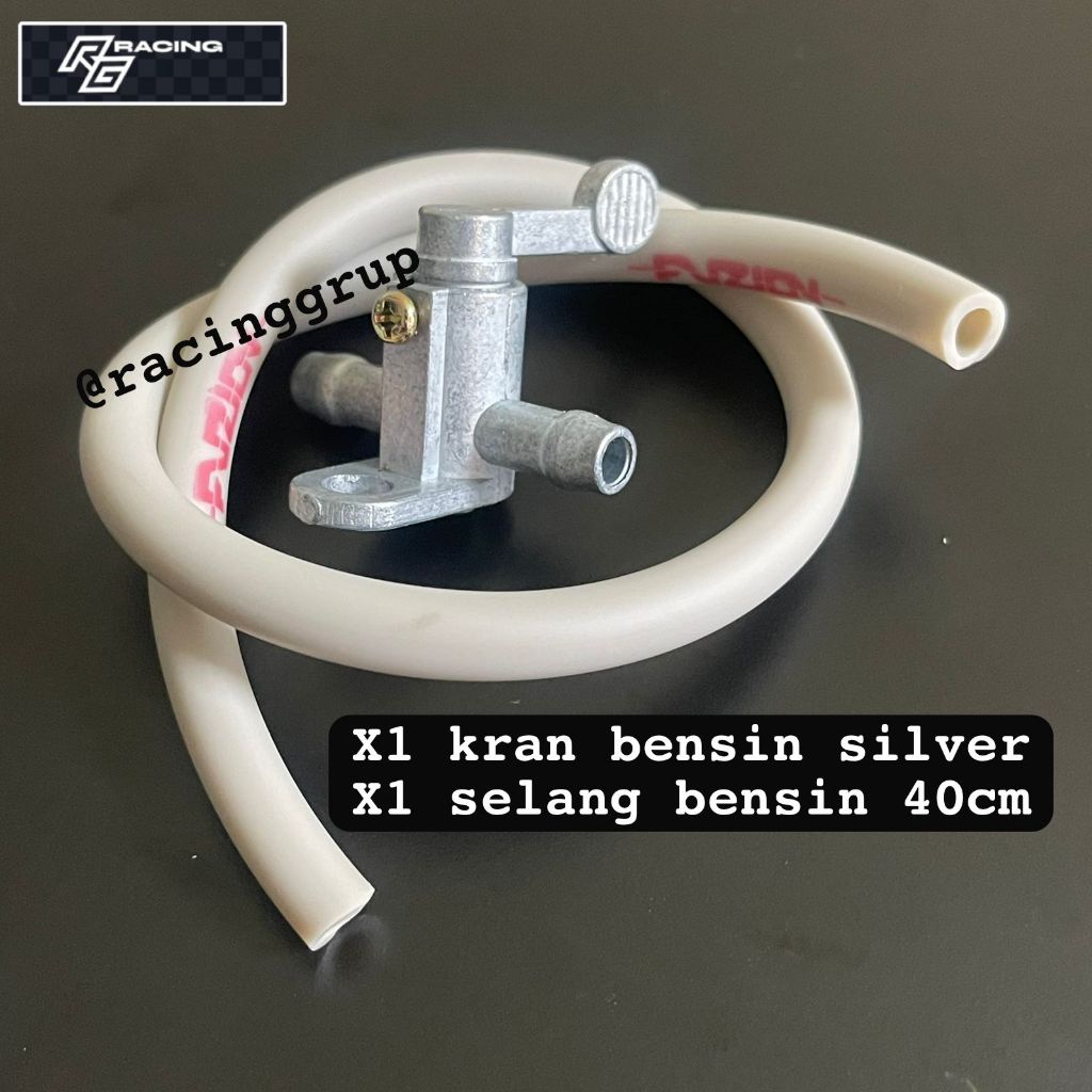Keran Bensin On/Off +Filter Inline Petcock Untuk Motor Atv Skuter dll