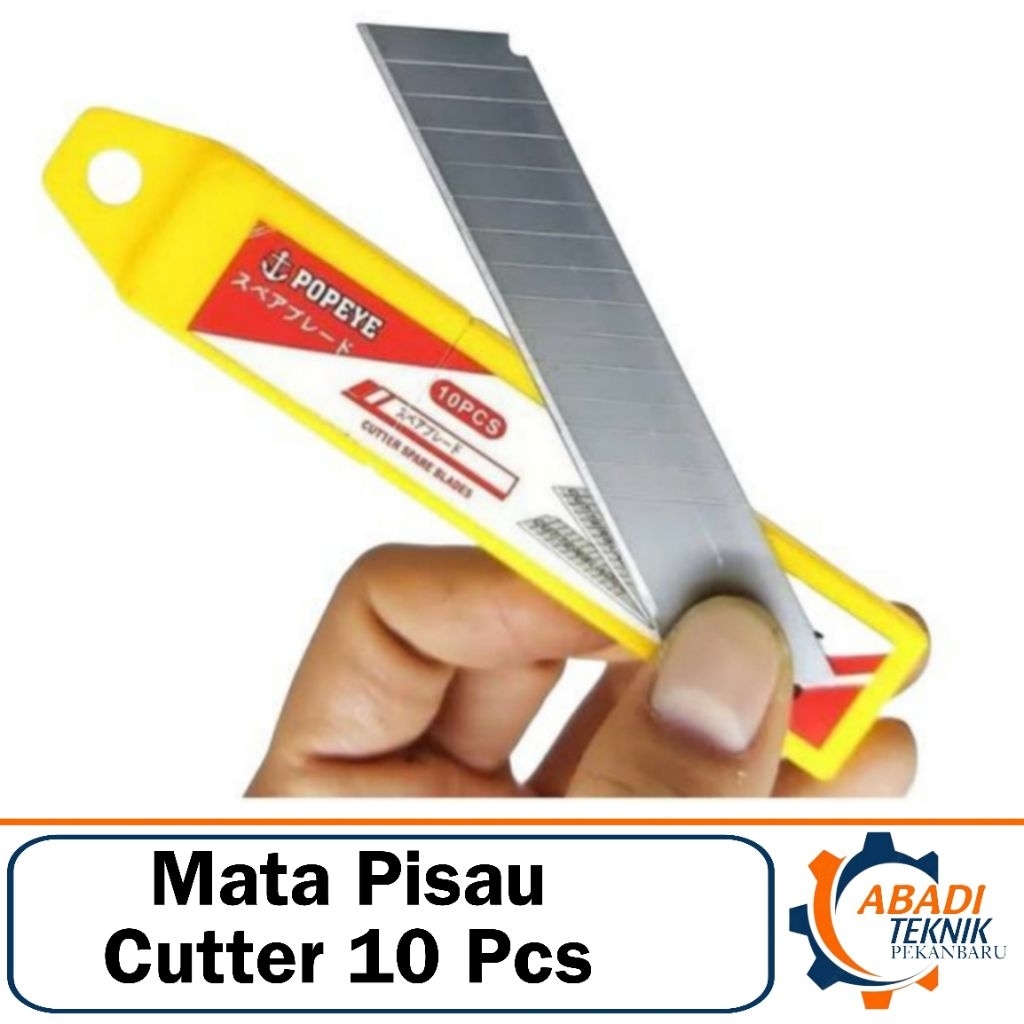 

Mata Isi Refill Pisau Cutter Besar Ukuran L 150 18 mm isi 10 Pcs L150