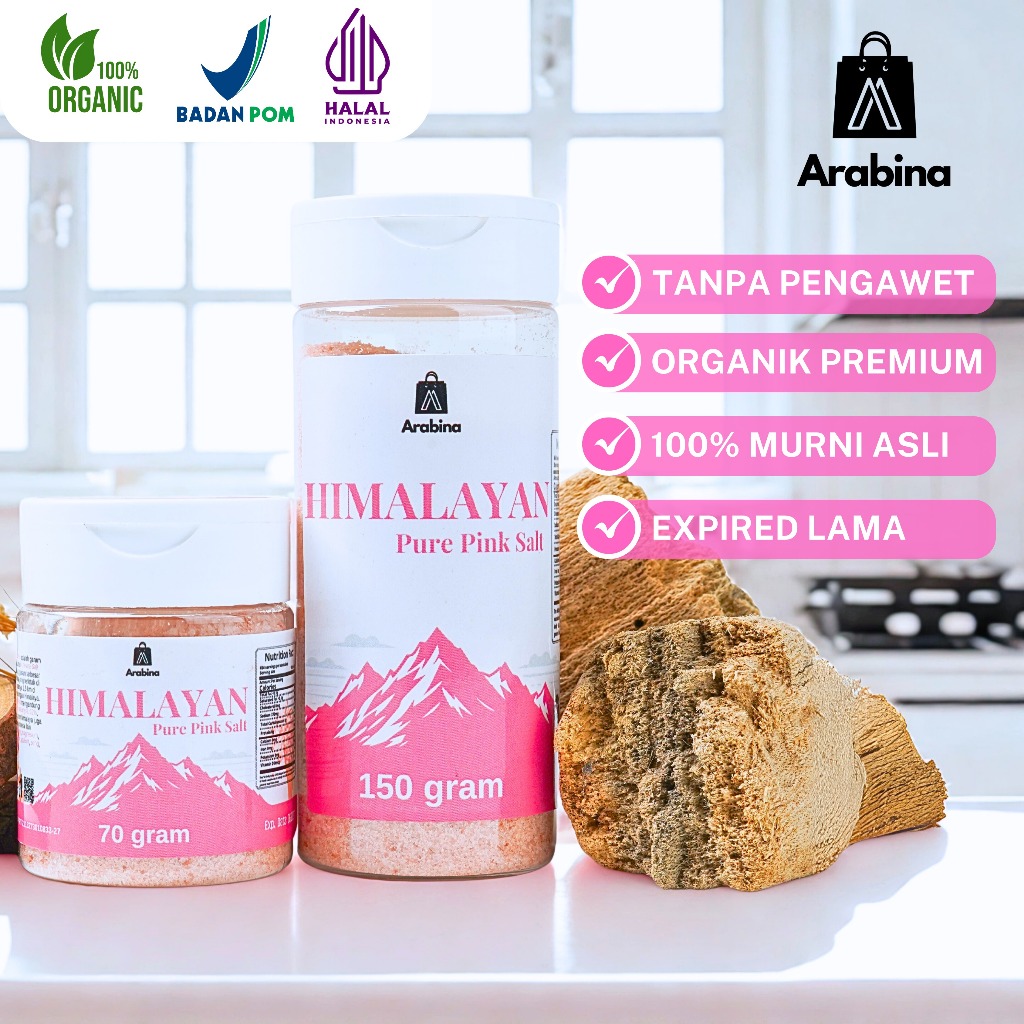 

Arabina Garam Himalaya Original 100% Untuk Mpasi Dan Kebutuhan Memasak Himayan Pink Salt