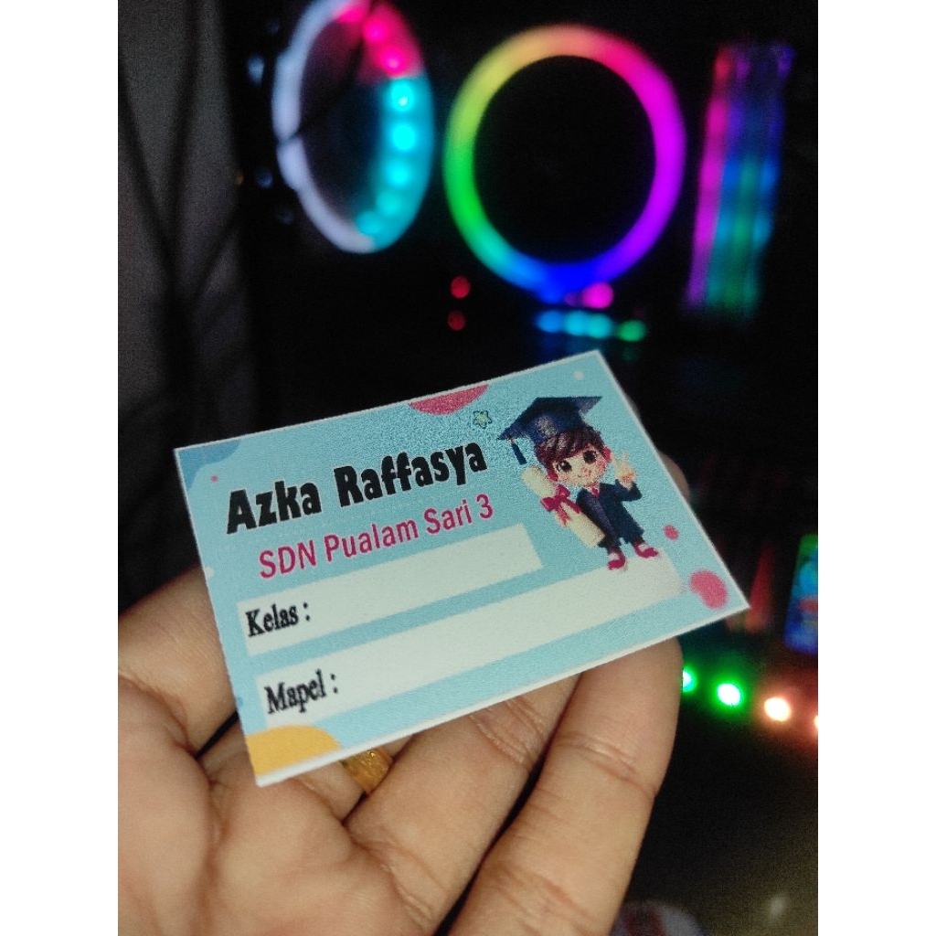 

STIKER/ LABEL/ LOGO /MAPEL ISI 25LEMBAR