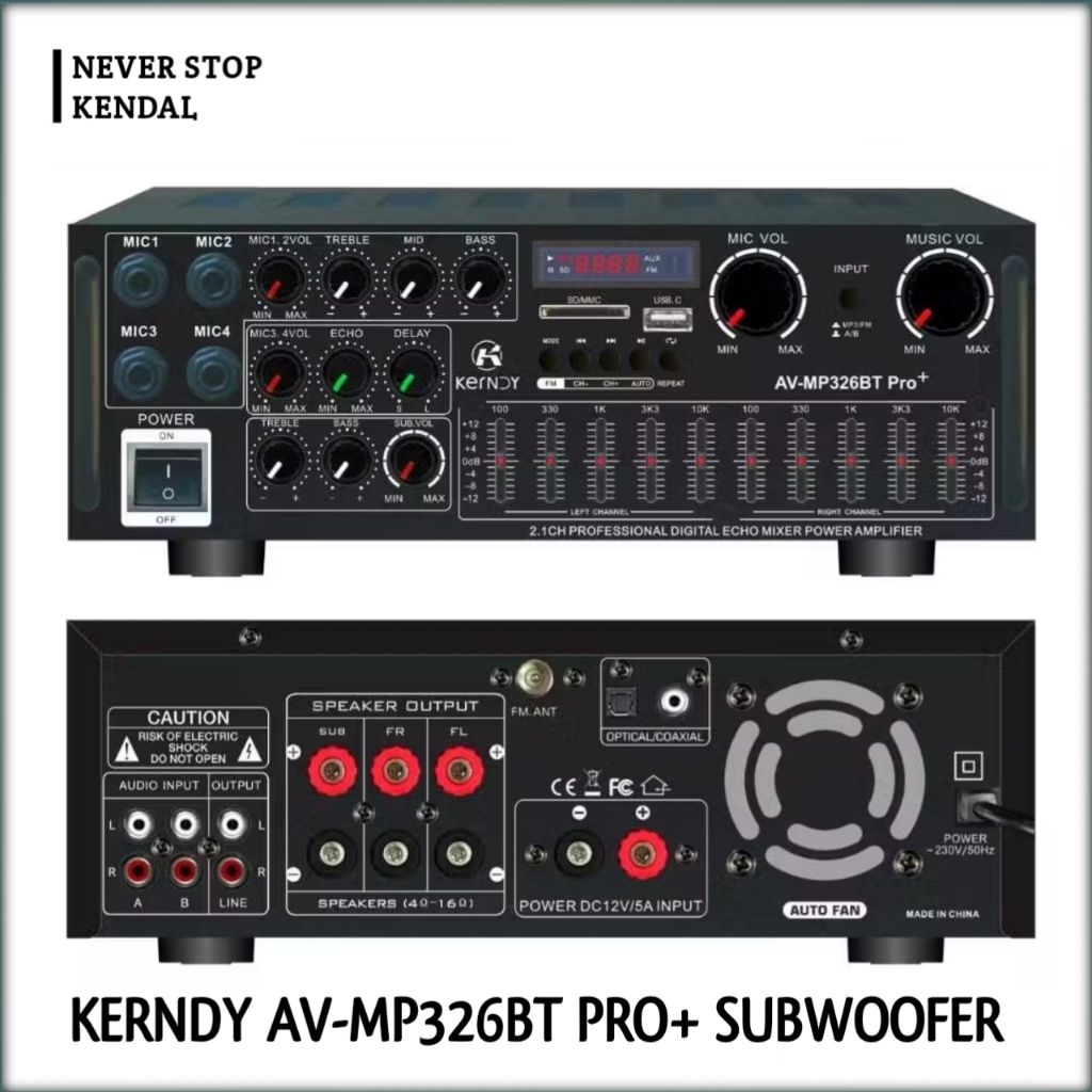 KERNDY AV-MP326BT PRO+ SUBWOOFER