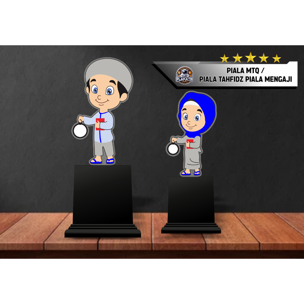 Piala MTQ / Piala Tahfidz Piala Mengaji piala Lomba baca Al Qur'an / Piala Hafalan surat Piala Khata