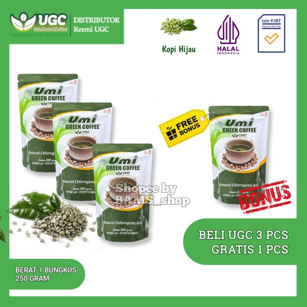 

Umi Green Coffee Kopi Hijau Kopi Detox Terlaris Berat 250 gram