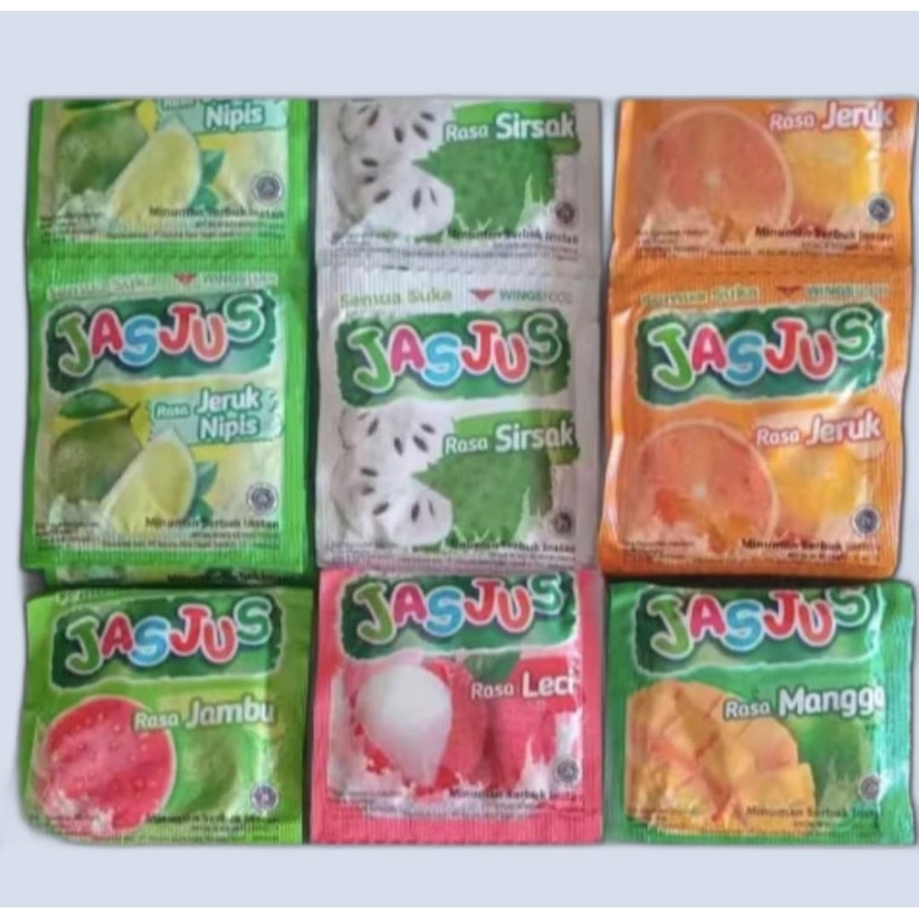 

jas jus & tea jus minuman serbuk instan