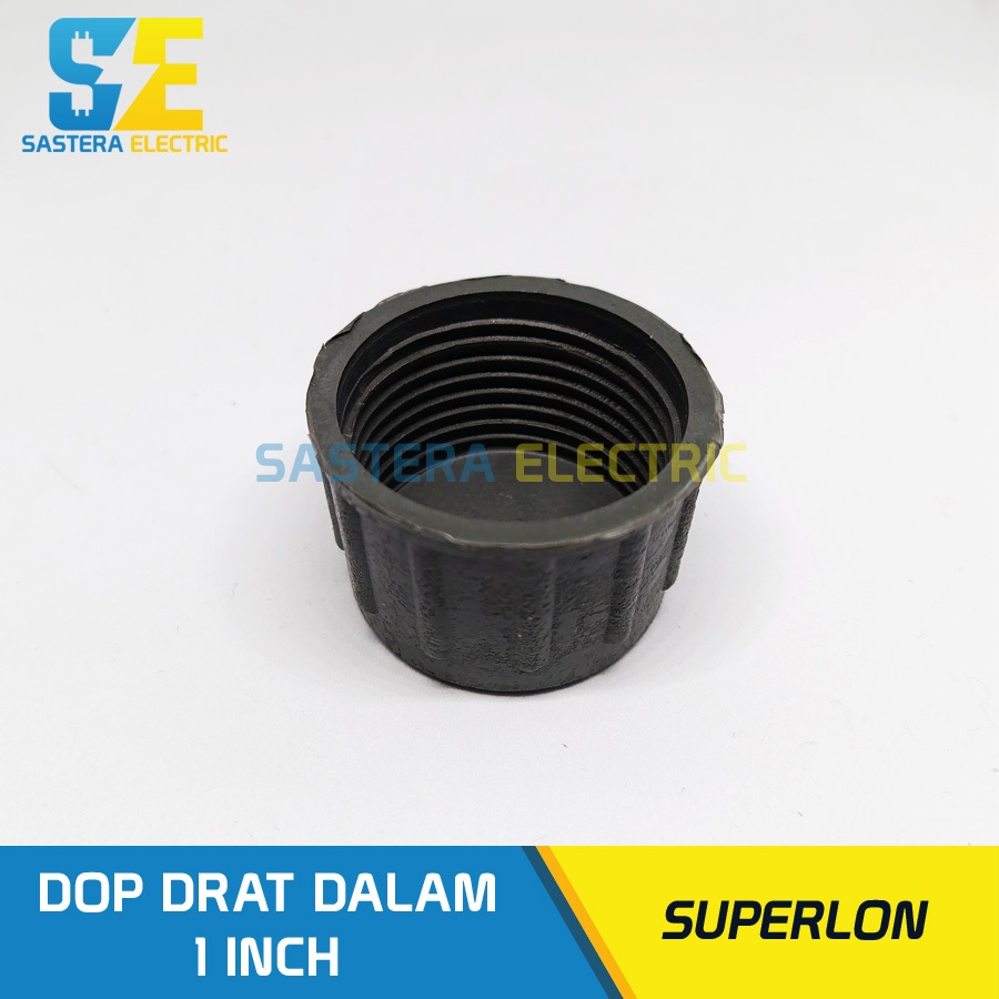 PROMO Dop Drat Dalam 1" inch PVC Sunrise / Dop Drat 1 inch / Tutup Pipa 1 / Tutup Drat Pipa 1 / Cap