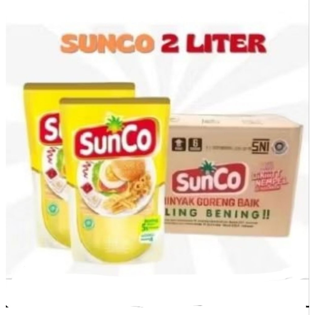 

MINYAK GORENG SUNCO 2 LITER 1 DUS ISI (6 PCS)