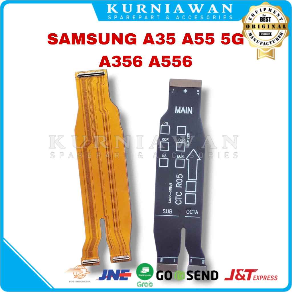 Flexible Ui Board Samsung A35 A55 5G A356 A556 Fleksibel Penghubung Mesin Konektor Charger
