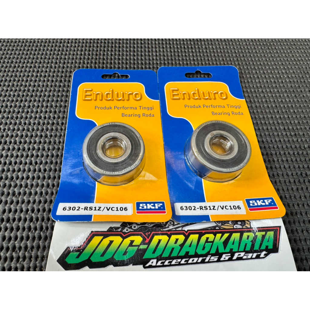 LAHER BEARING RODA SKF ENDURO 6302 RS1Z UNIVERSALL MOTOR ORIGINAL SKF HARGA PER 1PCS(1BIJI)
