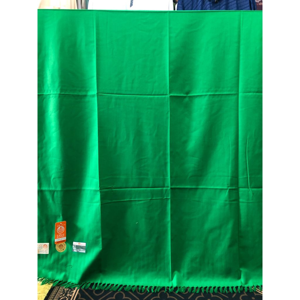 SORBAN KASHMIRI HIJAU POLOS SURBAN KASHMIR JUMBO PANJANG