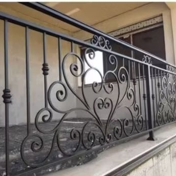 Railing tangga clasik tempa besi nako 16mm