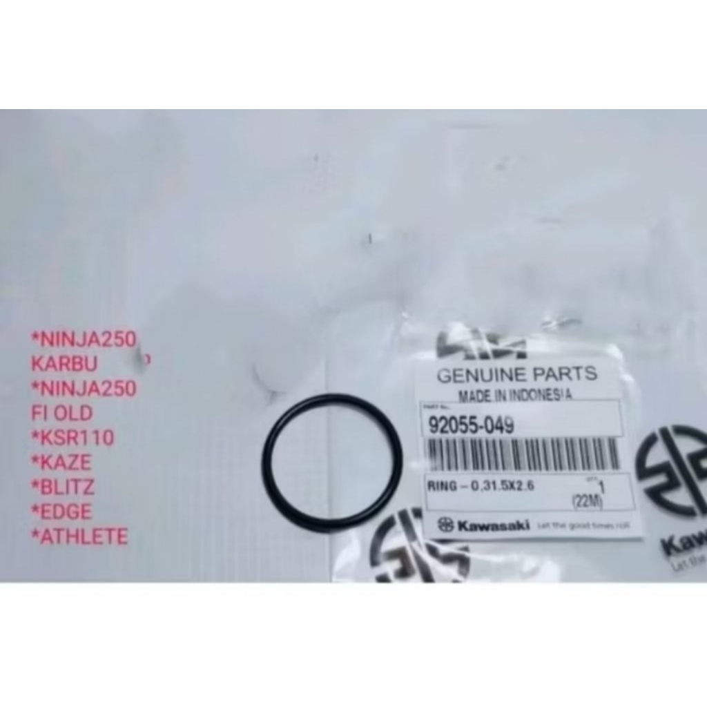 karet seal oring tutup oli mesin Ninja 250 karbu Ninja 250Fi old original