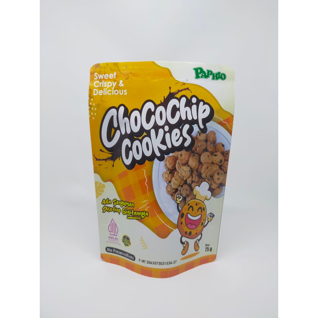 

Choco Chip Cookies, Paphio 75 gr