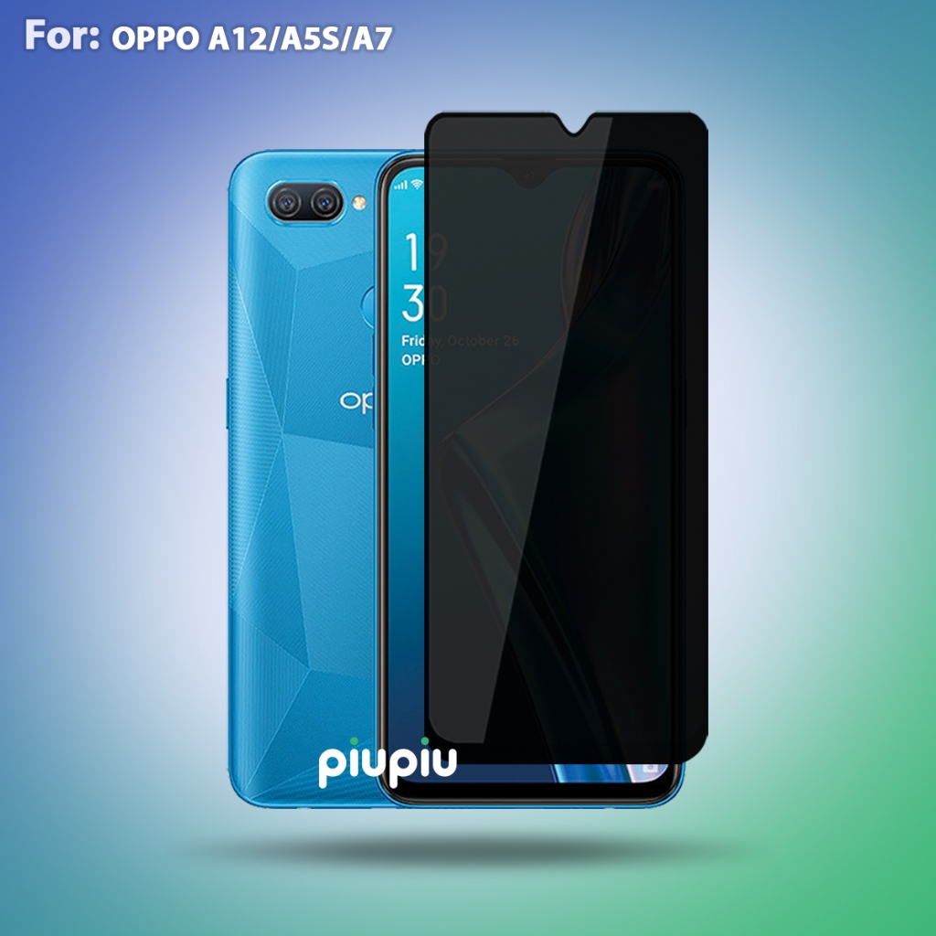 Tempered Glass Layar Oppo A12/A5S/A7 Anti Gores Pelindung Layar