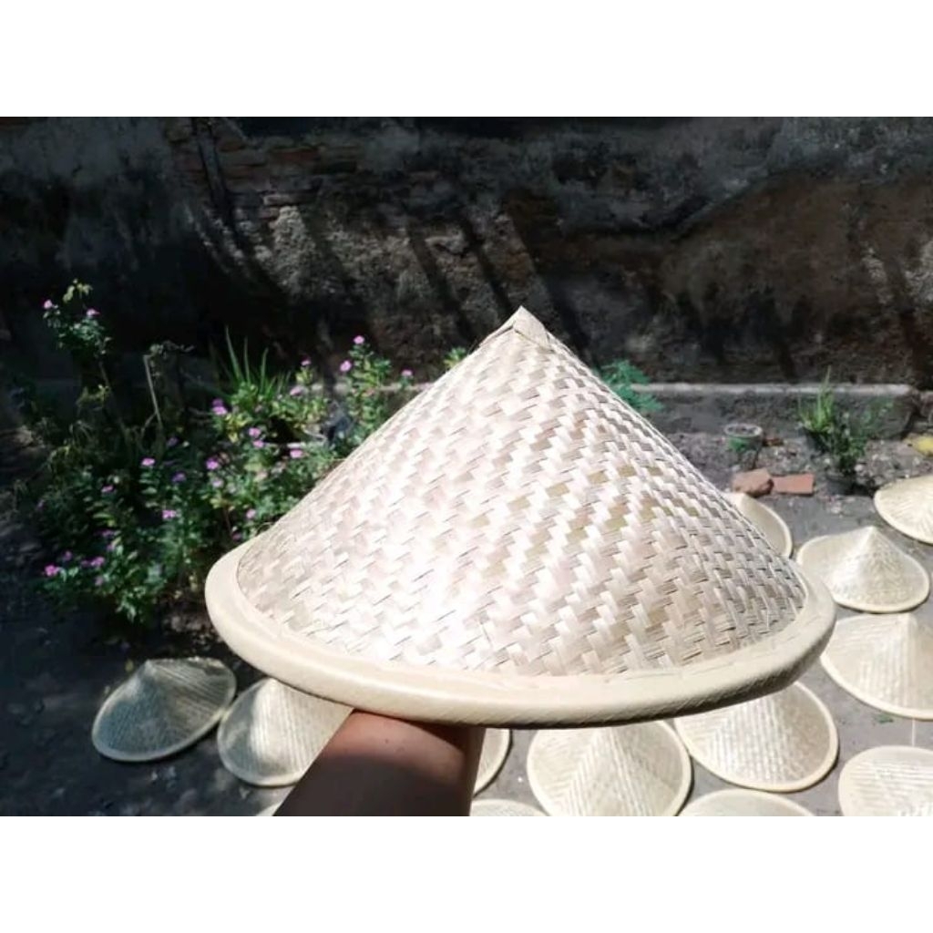 Caping Topi Petani Dewasa Cetok Bambu Kualitas Premium