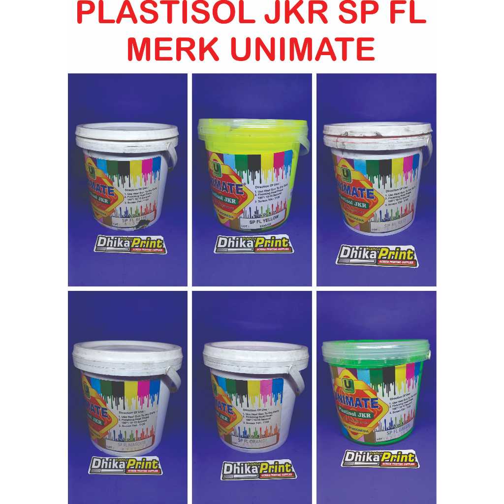 

PLASTISOL JKR SP FL KEMASAN 1KG MERK UNIMATE