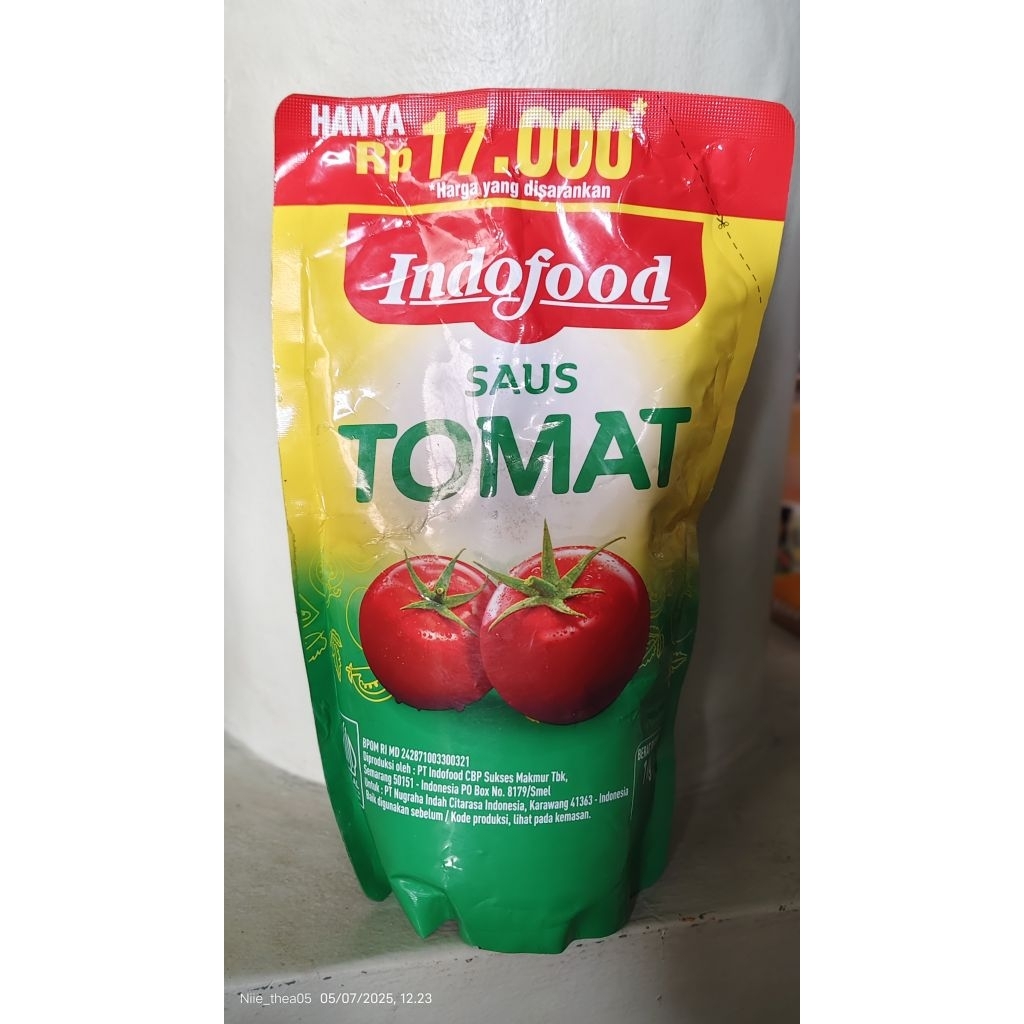 

Indofood Saus Tomat Pouch 1kg