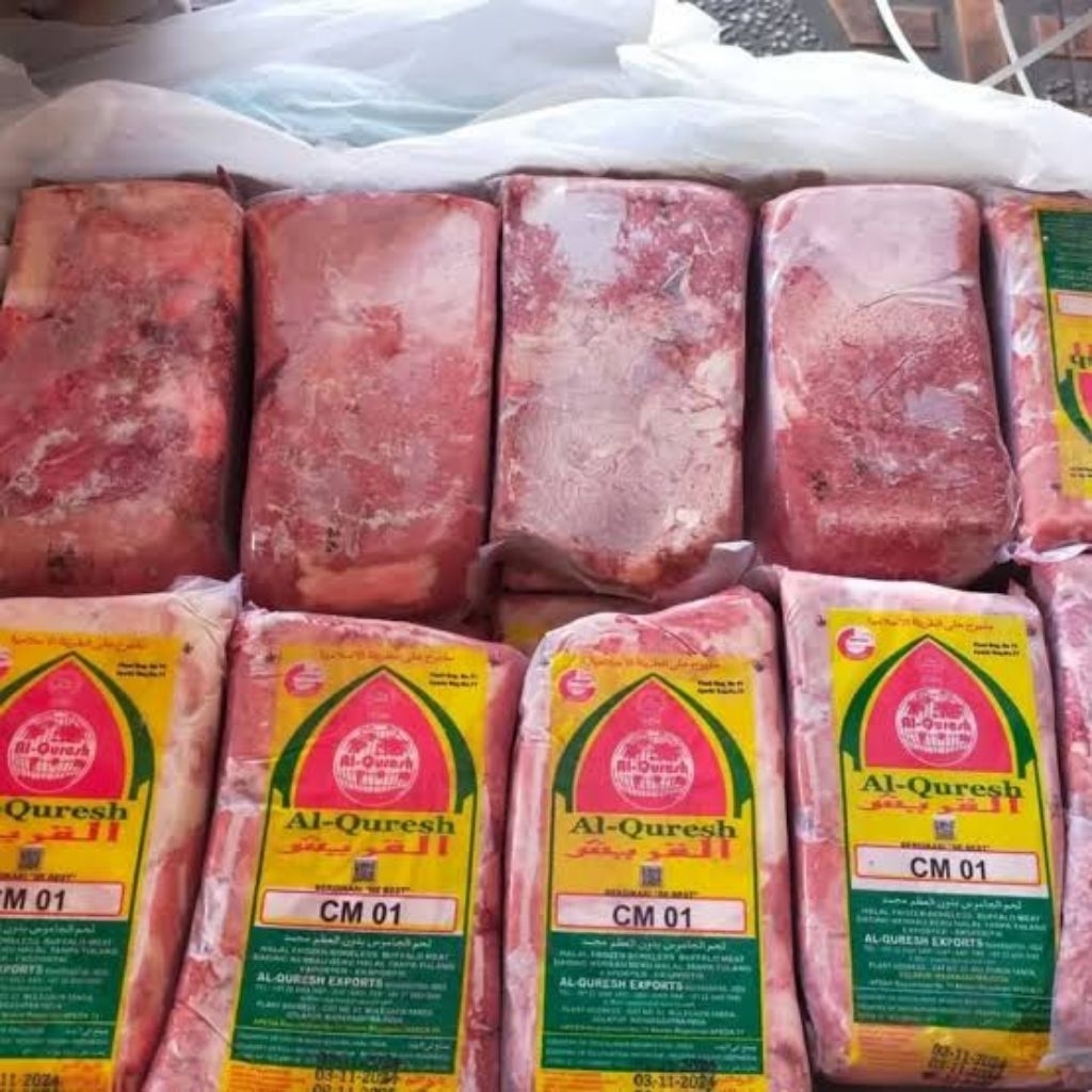 

Daging Tanpa Tulang India CM01 Al Quresh - Kualitas Ekspor | Halal | 20kg - 1dus - Daging beku - Daging Kerbau