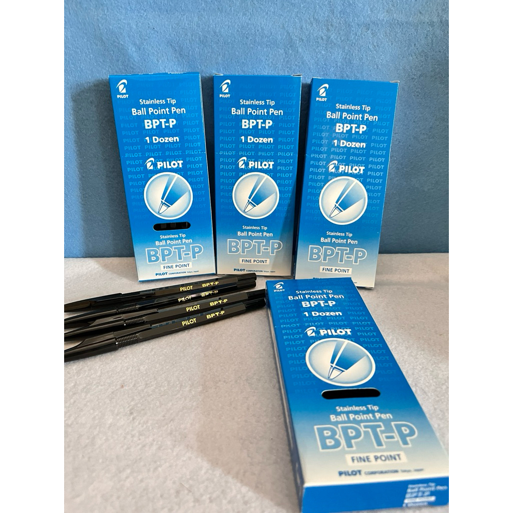 

Pulpen Ballpoint Pilot Hitam BPT- P ( 12 pcs )