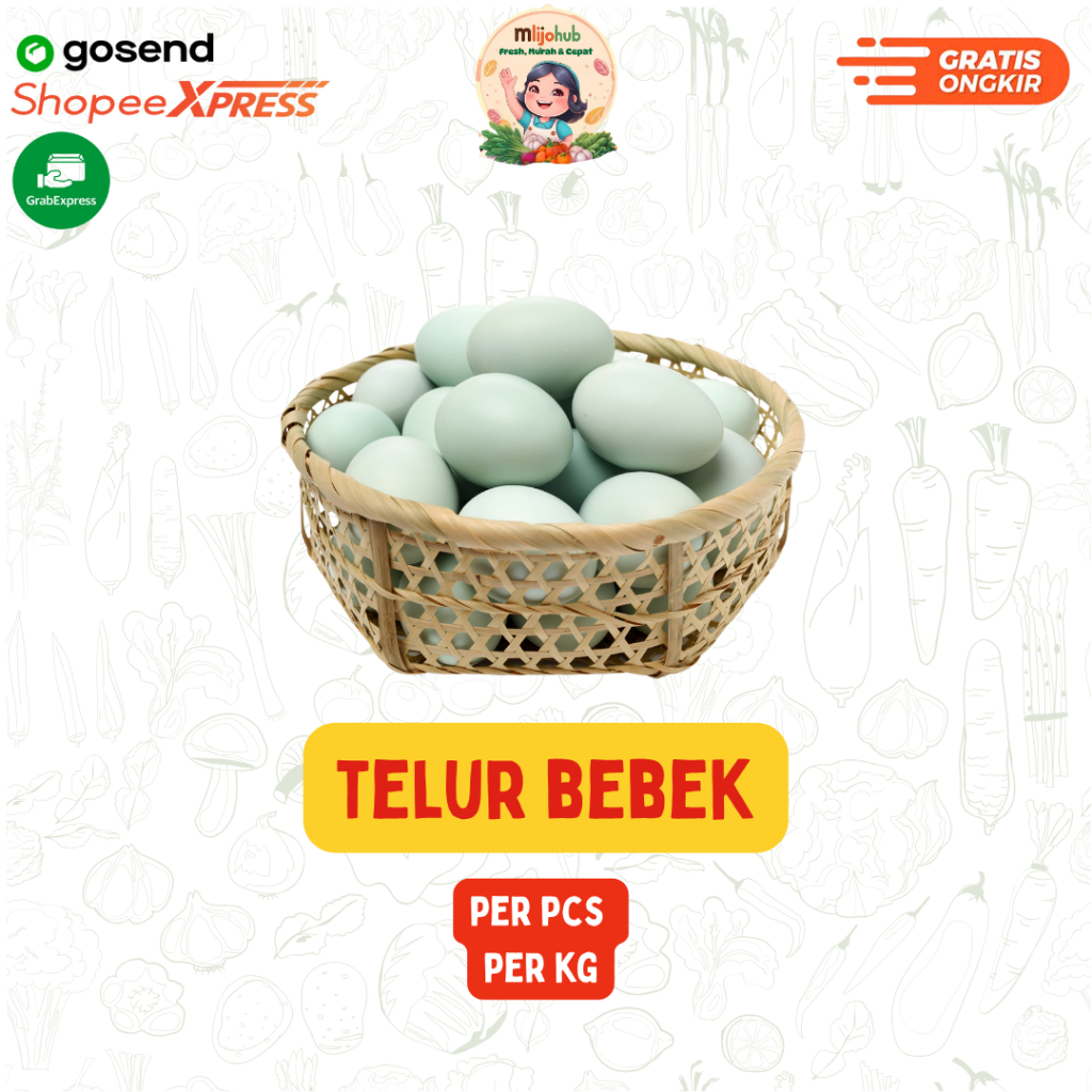 

Telur Bebek - Pengiriman Instan - Fresh Mlijohub Malang