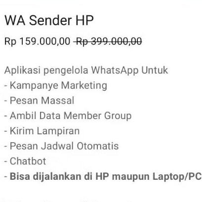 WA Sender HP