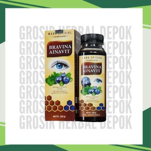 

madu bravina AINAVIT 320 gr - madu spesial - Bravina Herbavit untuk kesehatan mata