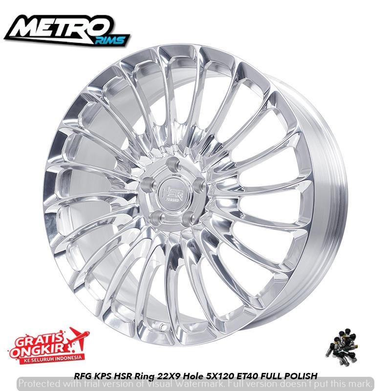 velg racing premium forged ring 22x9 full polish untuk mobil new alphard new CRV lexus LM HSR KPS