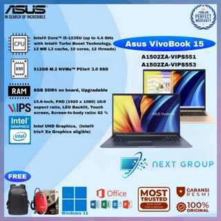 Asus VivoBook 15 A1502ZA-VIPS551/VIPS553 Core i5-1235U 8GB 512B W11+OHS2021