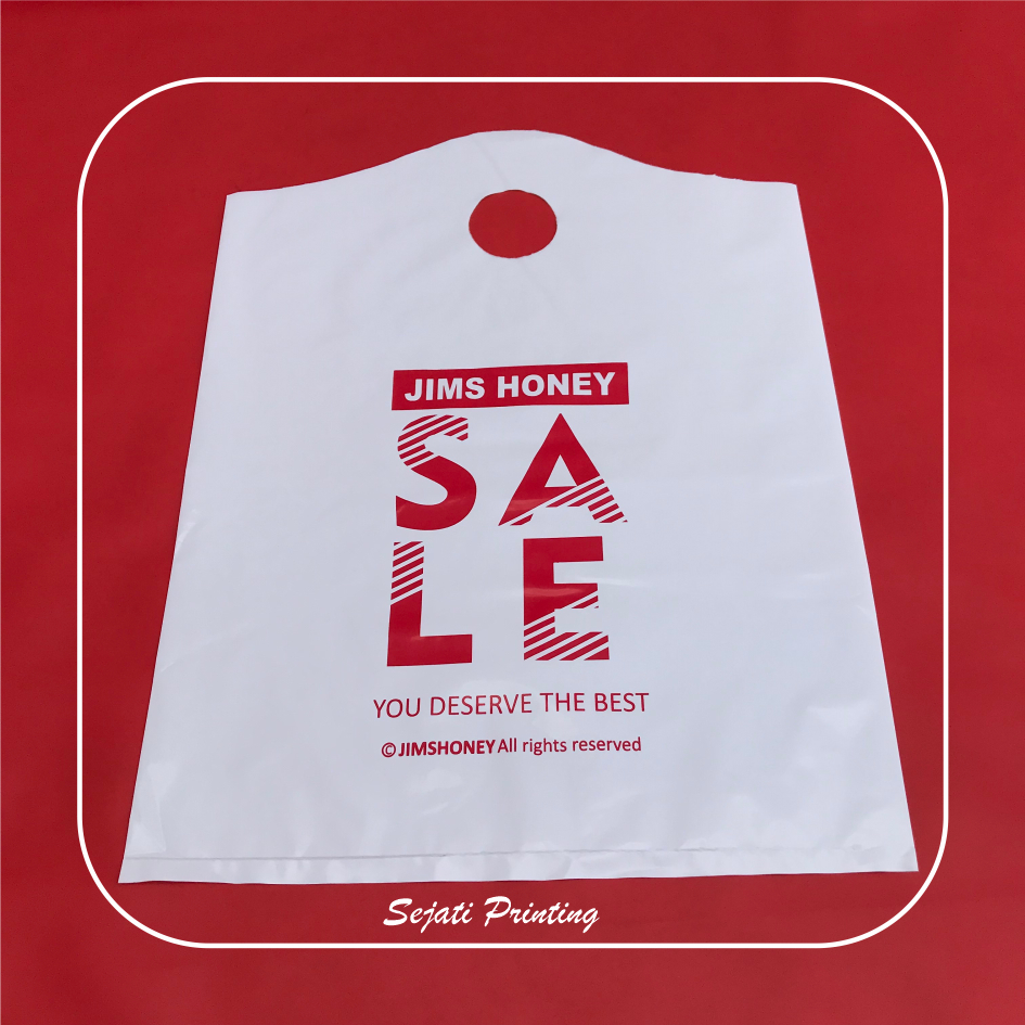 

(isi 100 pcs) Sablon Plastik Murah 42x56cm,FREE DESAIN - SEJATIPRINTING - PE GUNUNG