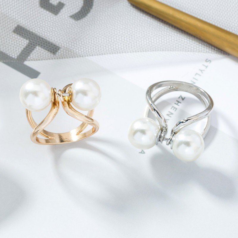 cod-Ring Tuspin hijab jilbab / Bros cincin kerudung permata mutiara cantik Terlaris Viral