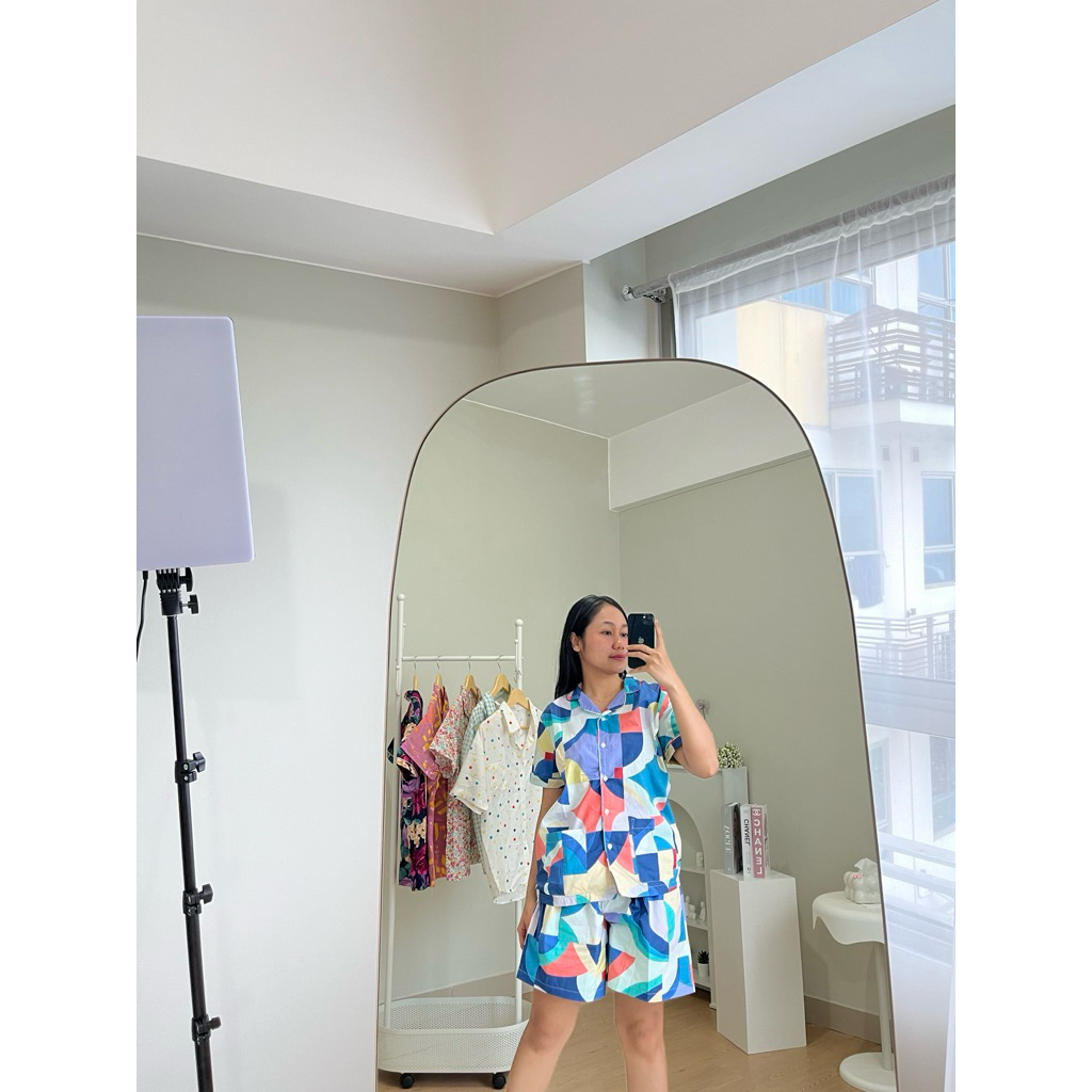 Baby Doll set-Homewear Baju Tidur Daster Piyama lengan panjang Piyama lengan pendek