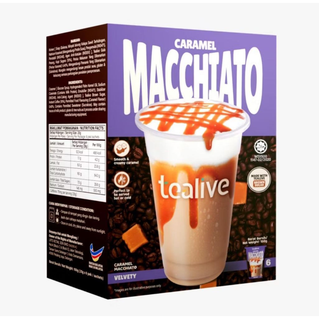 

TEALIVE CARAMEL MACCHIATO COFFEE 3IN1