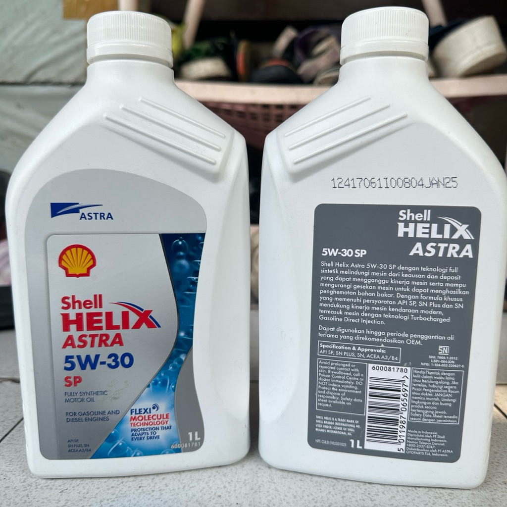 Oli Mesin Shell Helix Astra 5W-30 SP ORIGINAL Fully Synthetic Diesel Bensin ASLI Astra