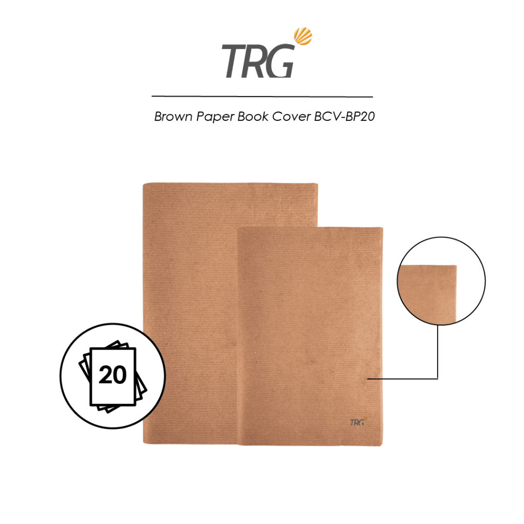 

TRG Sampul Buku Tulis Kertas Kwarto Quarto Boxy Coklat BCV-BP20 SIDU 38 58 Big Boss 42 50 Lembar Isi 20 Brown Paper Book Cover
