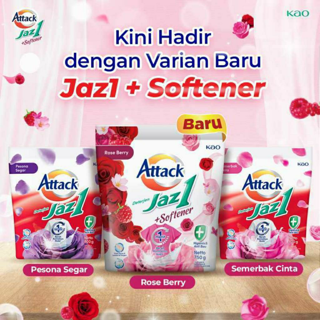 Attack Jaz1 Deterjen Bubuk Sabun Cuci Baju Bag 1.6 kg